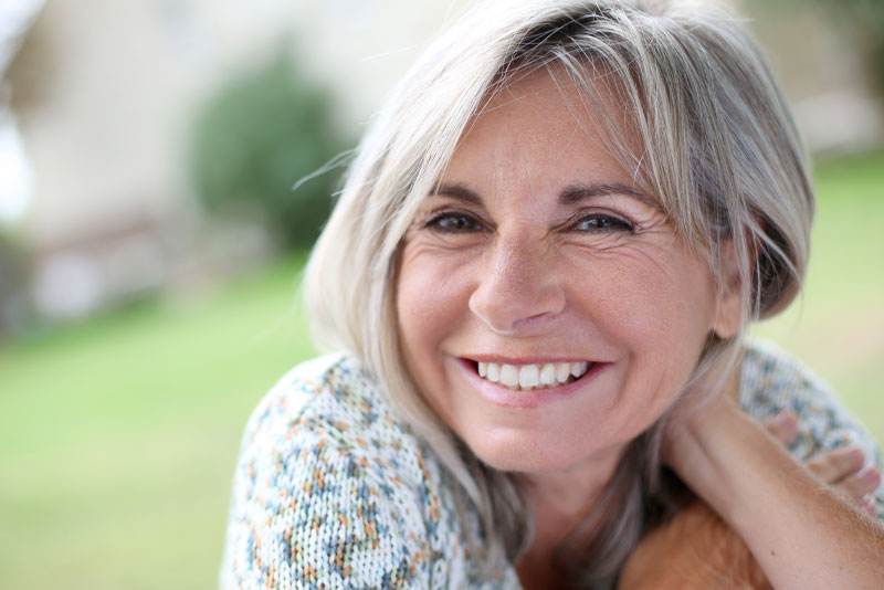 dental implants patient smiling